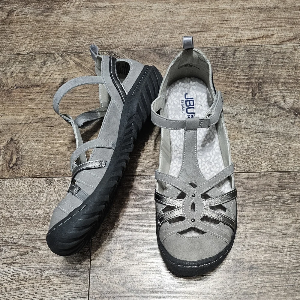 Jbu memory foam Cushioned sandals women's size 7